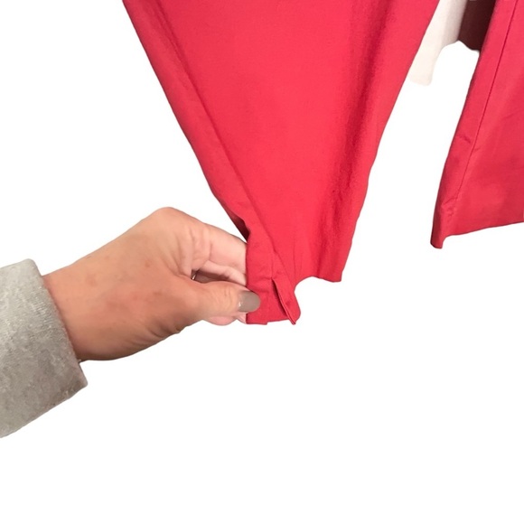 Talbots Red/Pink Spring/Summer Cropped Signature Pants Sz 14P - Picture 10 of 15